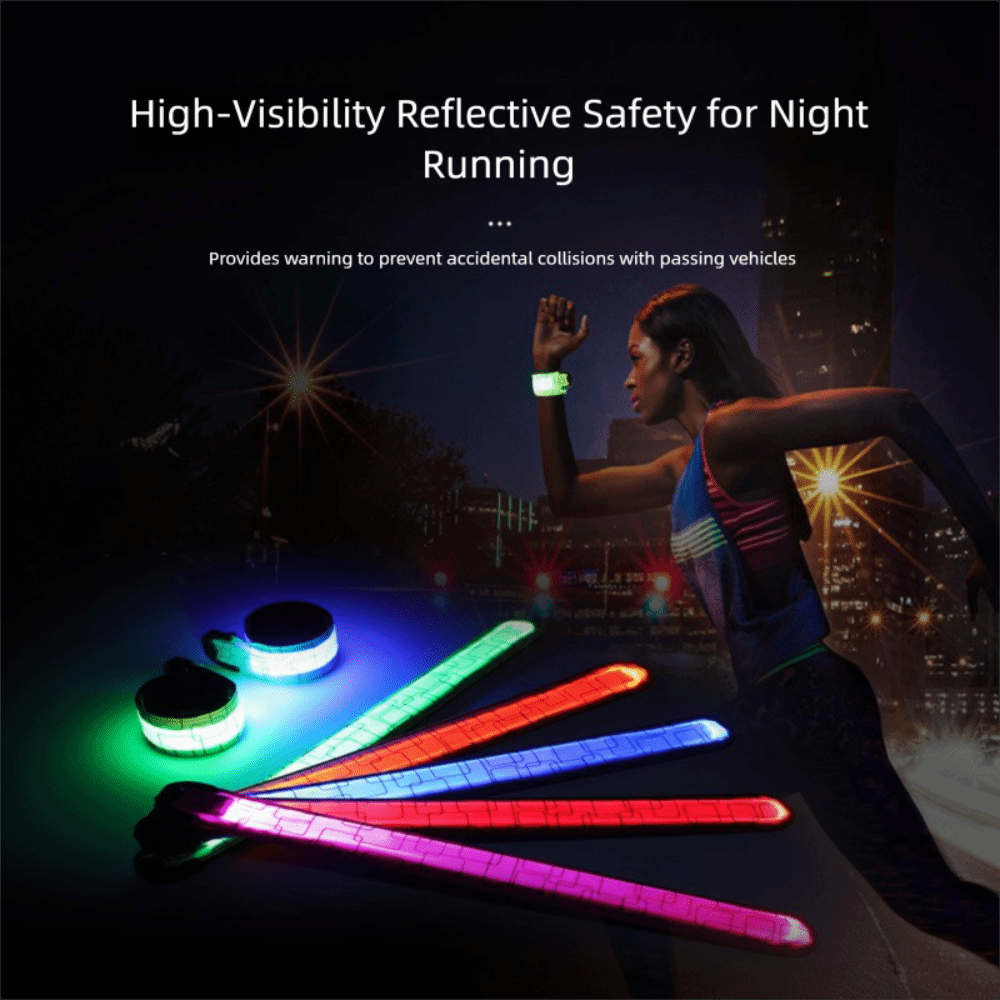 Running Gear Reflective - Pil Tarzı Gece Koşu Kol Bandı
